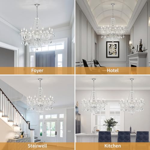 Large Crystal Chandelier
