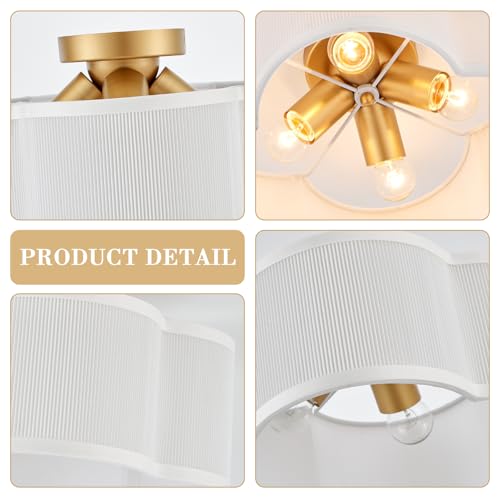 Gold Semi Flush Mount Ceiling Lights