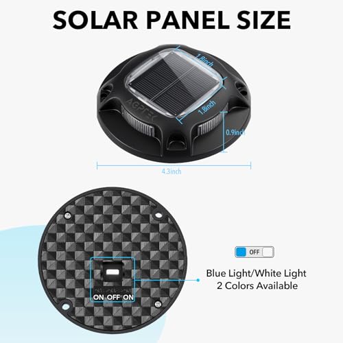 Solar Driveway Lights Outdoor 4 Pack (4 Count)