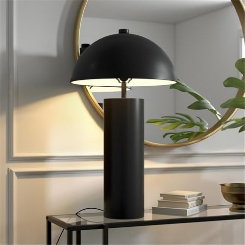 York 27" Tall Table Lamp with Metal Shade in Blackened Bronze