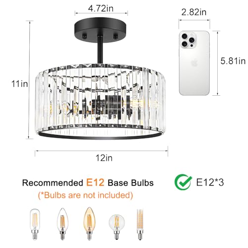 Modern Crystal Ceiling Light