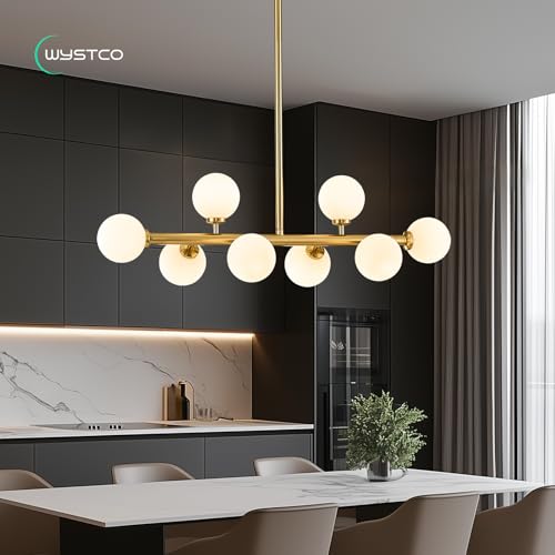 Mid Century Modern Globe Sputnik Chandelier