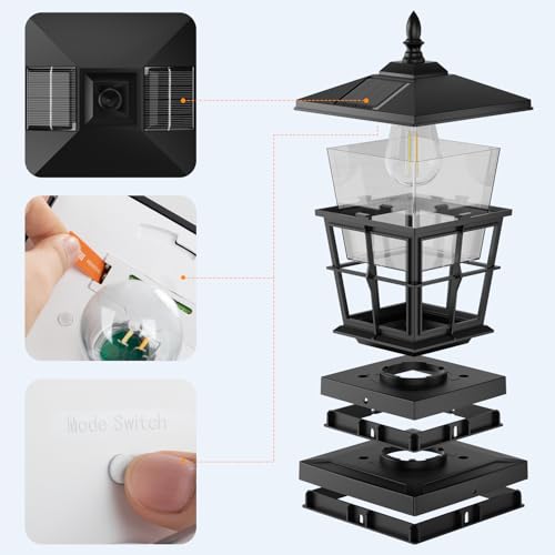 Solar Post Cap Light 4pack (4 Count)