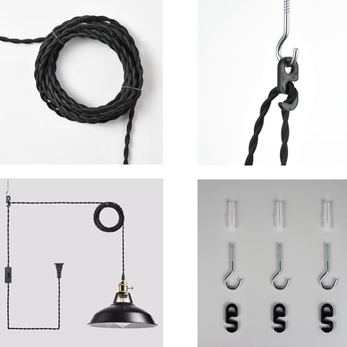 Industrial Plug in Pendant Light