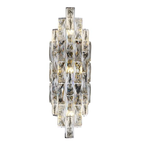 Crystal Chrome Wall Sconces (35.274 Ounce)
