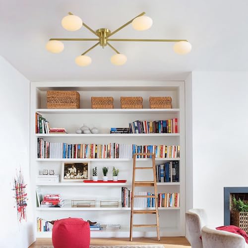 6 Light Sputnik Ceiling Light Fixture