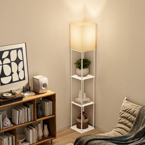 Floor Lamp with Shelves (2 Count)