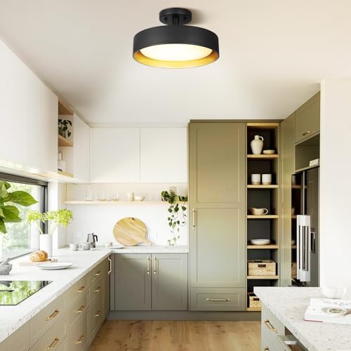 Semi Flush Mount LED Ceiling Light 4000K