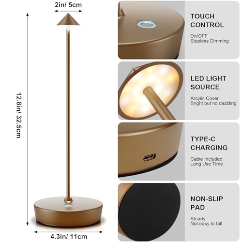 Rechargeable Cordless Table Lamp