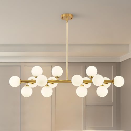 Glass Globe Sputnik Chandelier