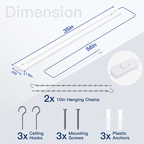 4Pack 3FT LED Shop Light (4 Count)
