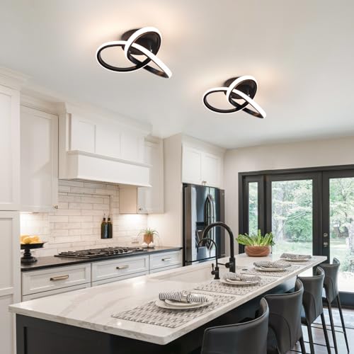 Hallway Light Acrylic Modern LED Ceiling Light Fixtures Cool White 6000K Close to Ceiling Lights for Bedroom