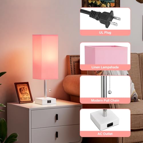 Bedside Lamp for Bedroom Set of 2 (2 Count)