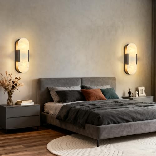 Natural Alabaster Wall Sconces