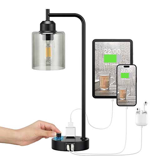 Industrial Bedside Desk Lamps for Bedroom