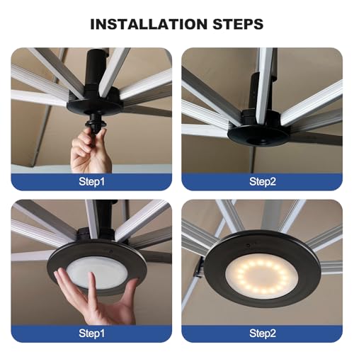 LED Patio Umbrella Lights with Remote