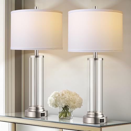 Glass Table Lamps Set of 2 (2 Count)