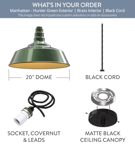 Industrial Pendant Light 20 Inch Extra Large Steel