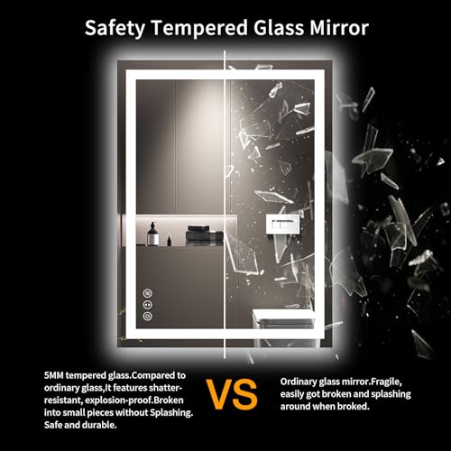 24"X32" LED Bathroom Mirror with Lights