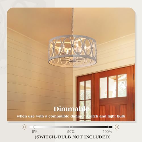 Farmhouse Antique Chandelier for Dining Room Kitchen Island 6 (6 Count)