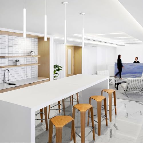 Modern Pendant Lights 4000K White LED Dimmable Pendant Light Fixtures Pendant Lighting for Kitchen Island (3 Count)