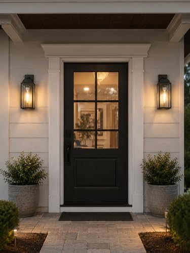 Outdoor Wall Sconce (1 Pack, Black)