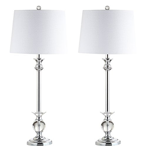 Elizabeth 33" Crystal Metal Table Lamp