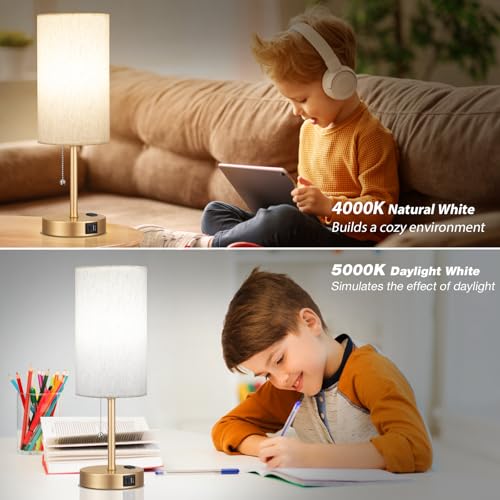 17in Bedside Table Lamp for Bedroom