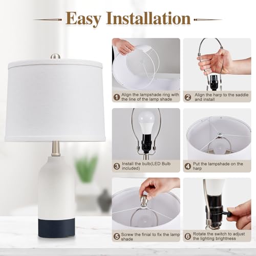 Ceramic Table Lamp Set of 2 (2 Count)