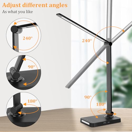 LED Desk Lamp with USB Ports