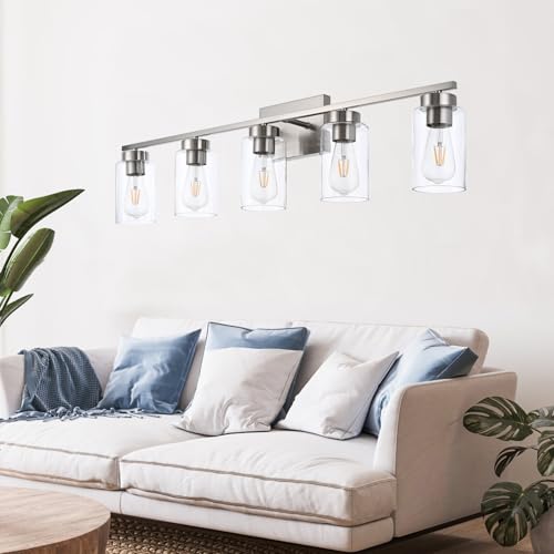 5 Light Bathroom Vanity Light Fixtures (5 Count)