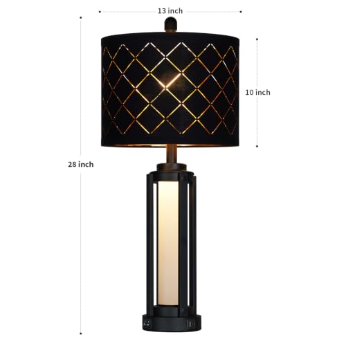 28" Tall Modern Table Lamps Set of 2 for Living Room Bedroom (2 Count)