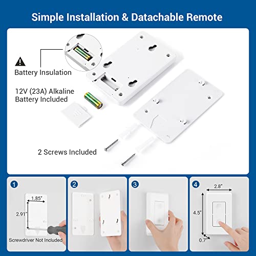 3 Way Wireless Light Switch and Receiver Kit