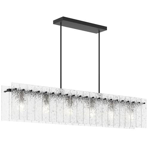 Modern Black Rectangle Chandelier