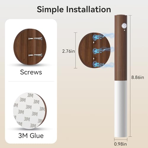 Wooden Motion Sensor Lights Indoor