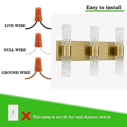 Gold Bathroom Light Fixture