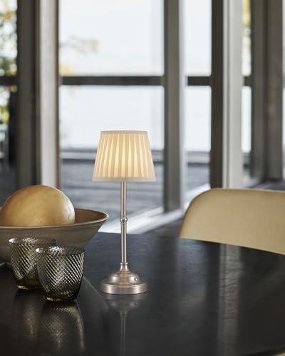 Nickel Cordless LED Table Lamps Set of 2