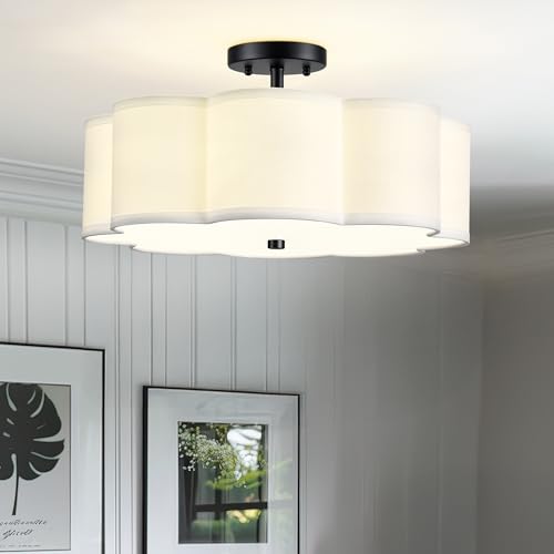 Black Semi Flush Mount Ceiling Lights
