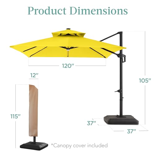 10x10ft Cantilever Patio Umbrella w