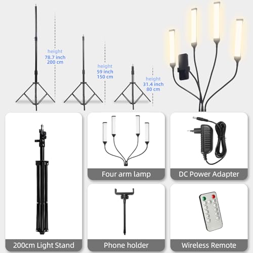 Esthetician Light with Four Flexible Arms