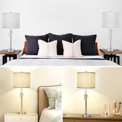 Table Lamps for Bedrooms Set of 2 (2 Count)