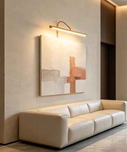 Plug in Picture Light for Wall (Gold / 16 Inch)