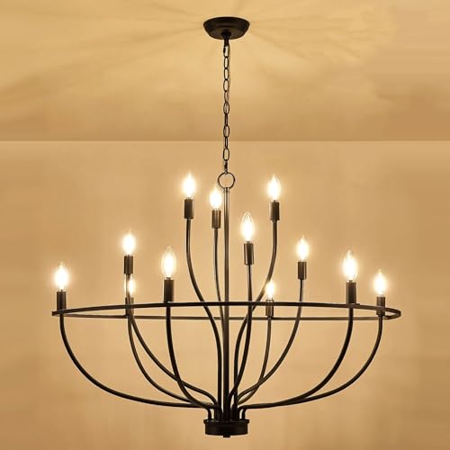 Black Chandelier 12 Light