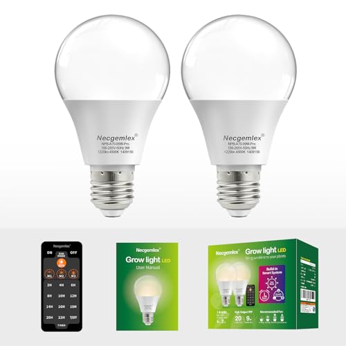 Smart Grow Light Bulbs for Indoor Plants (2 Count)