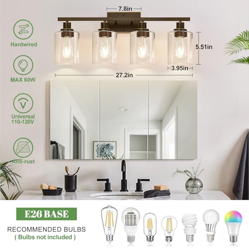 4 Light Bathroom Light Fixtures