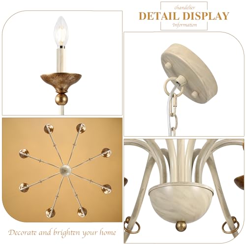 37.4" Large French Country Chandelier