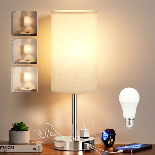 White Touch Table Lamp for Bedroom