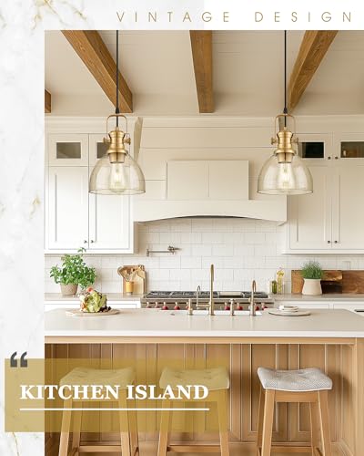 7.5" Gold Pendant Lights Kitchen Island