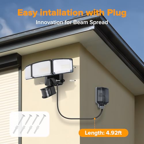 2 Pack 50W Motion Sensor Outdoor Lights