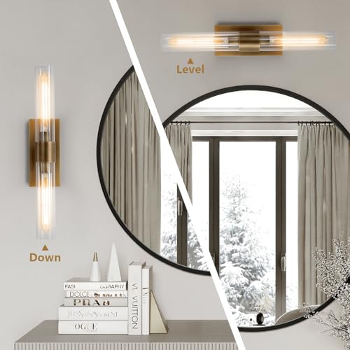 Gold 22.8" Sconces Wall Lighting